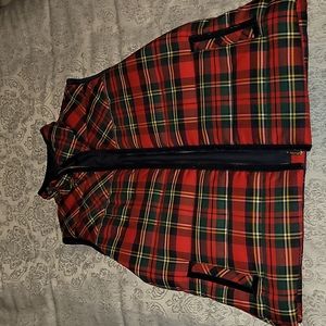 Women's J Crew holiday plaid vest
